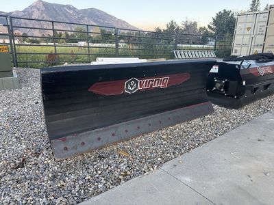 Virnig 84" V60 Skid Steer Snow Plow – Cat Bobcat Case Kubota