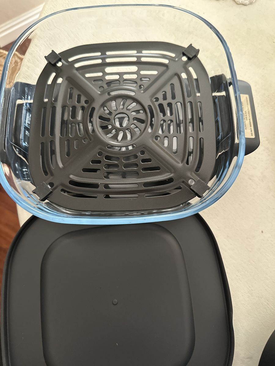 Ninja Crispi 2.5 Qt Glass Container Set with Lid & Air Fryer Crisper Tray - New