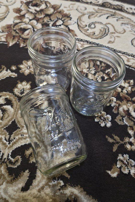 Kerr Wide Mouth Mason Jars.