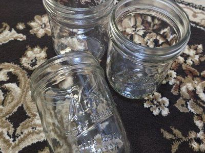 Kerr Wide Mouth Mason Jars.