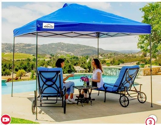 POPUP-SHADE 10'x10' Instant Canopy One-person Setup plus Wheel-bag  1434482  #101995