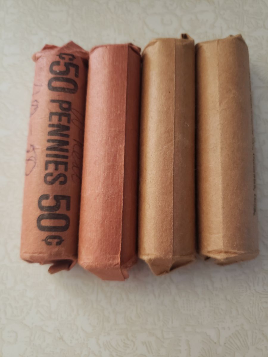 4 rolls wheat cents pennies