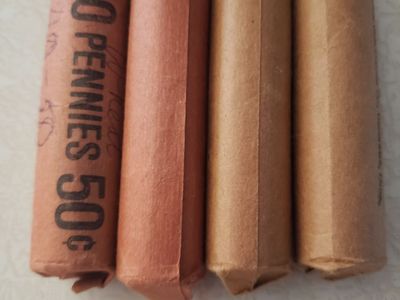 4 rolls wheat cents pennies