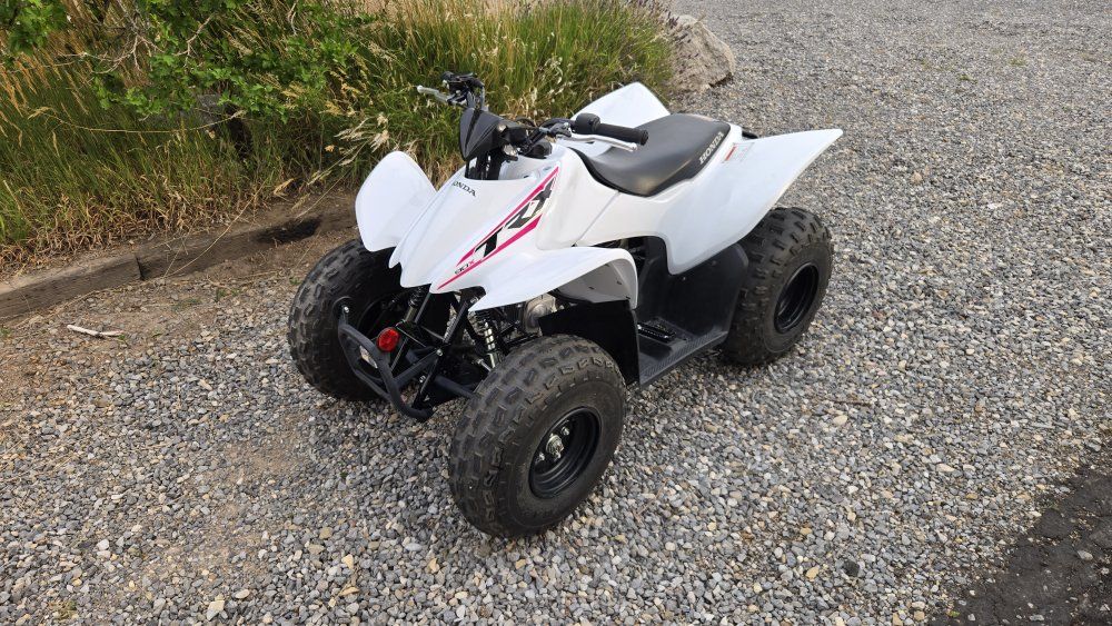 2019 Honda TRX 90X ATV Sport Quad - White/Pink Decals - Excellent Condition - Electric Start - $2,950 OBO