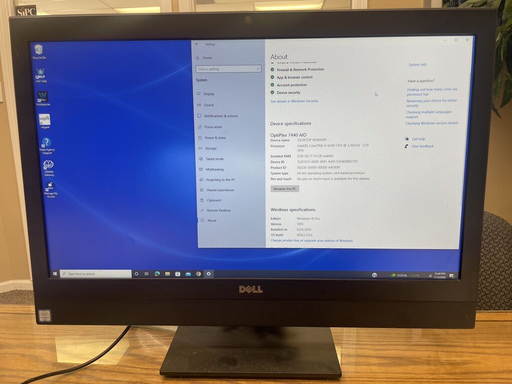 Dell OptiPlex 7440 All-in-one
