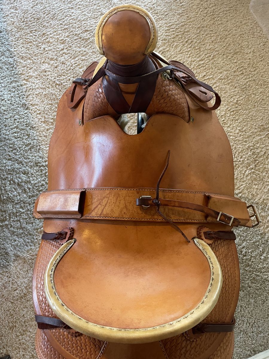 Hereford Brand Tex Tan Saddle