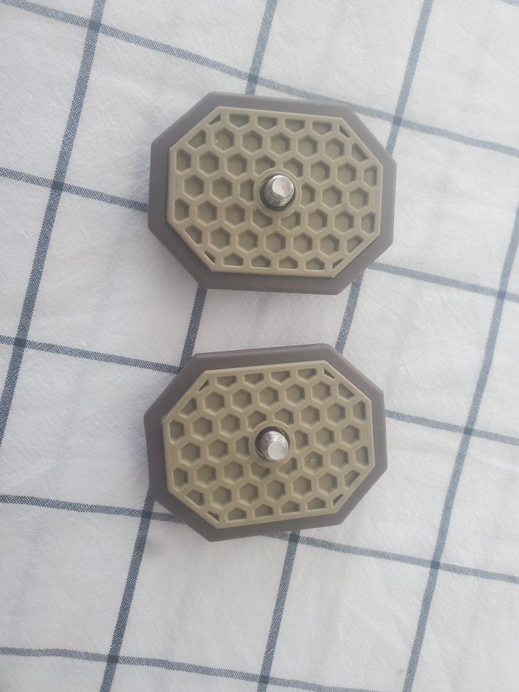 Camera Tripod Quick Release Plates (Set of 2) - Hexagonal Design, Metal Screw Mount