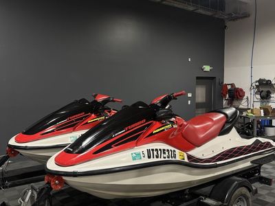 2002 Honda AquaTraxs F-12X Turbos 3 seaters (Pair) with Trailer