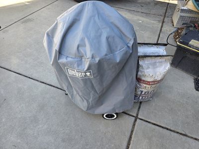 Used twice Weber Original Kettle 22" Charcoal Grill with Cover - Black
