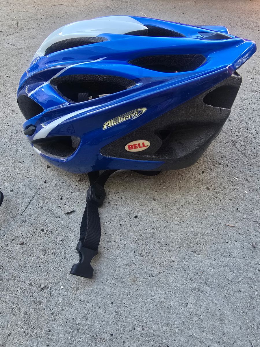 Bell Alchera Road Bike Helmet – Size Medium Blue & White Cycling Helmet