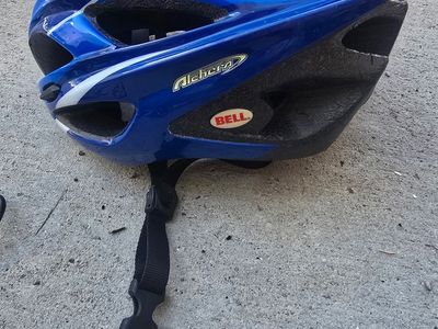 Bell Alchera Road Bike Helmet – Size Medium Blue & White Cycling Helmet