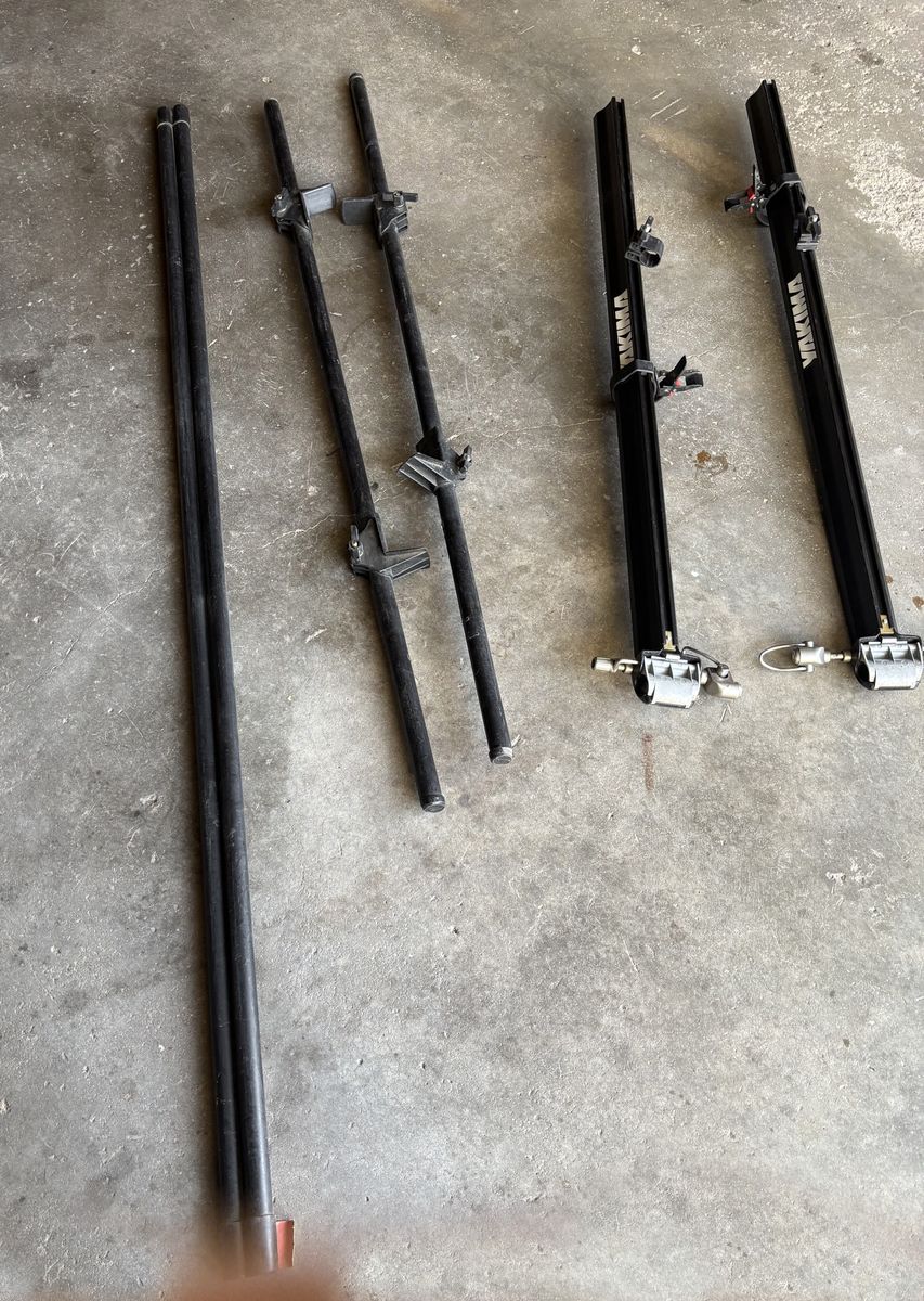 Two Yakima Bike Rack (plus 2 78" canoe rounders with canoe brackets).