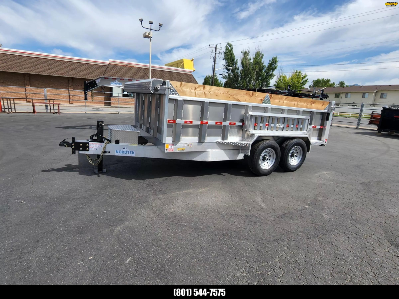 2026 Nordtek Trailers 7X14 14K 3' Side Aluminum Dump Trailer