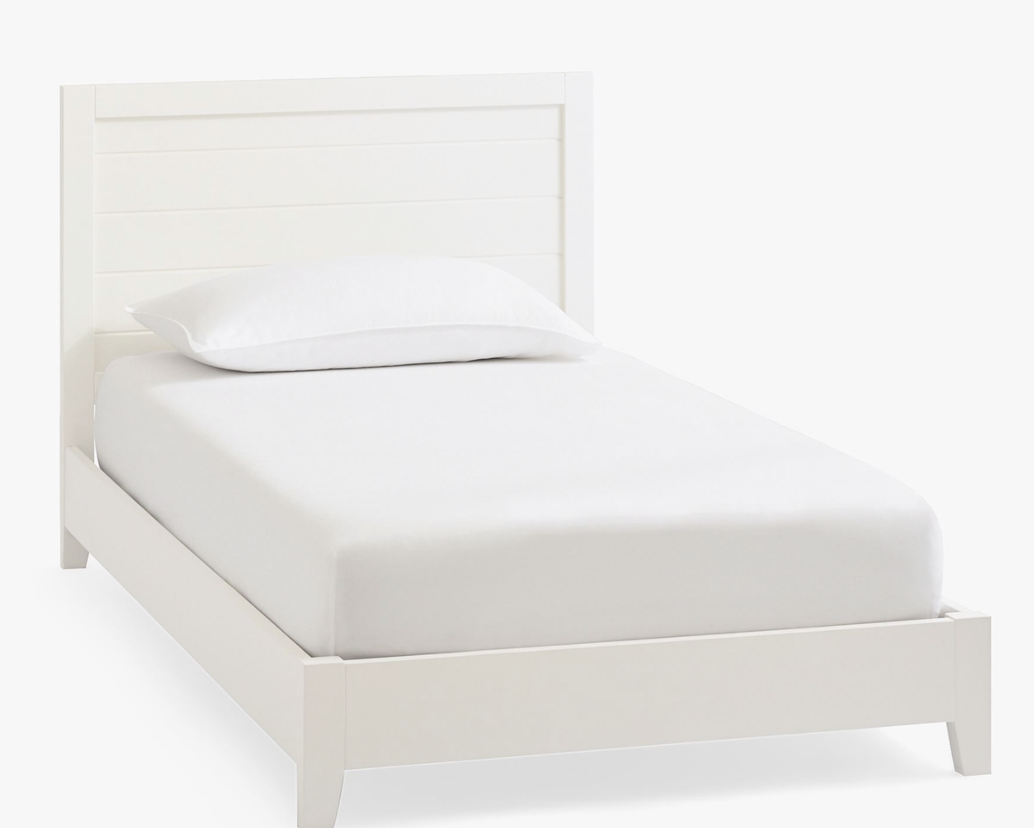 Potterybarn Kids Emery Platform Bed, Twin, Simply White
