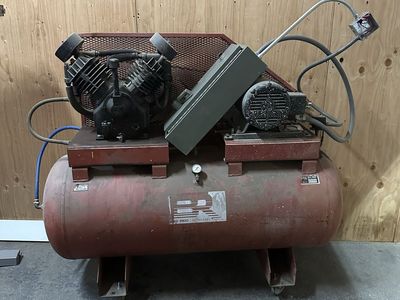 Big Red Air Machines Industrial Air Compressor with Baldor 15HP 3-Phase Motor