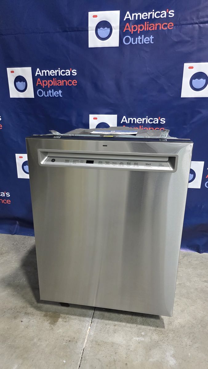 GE Dishwasher - Front Control - Steel Tub - Third Rack - Bottle Jets - Adjustable Rack - Unit B6