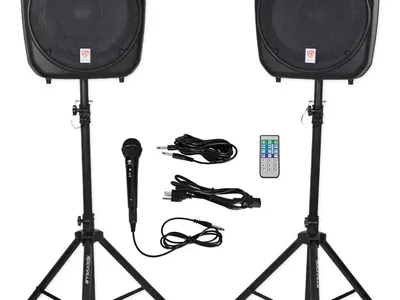 P.A. Speakers Microphones system