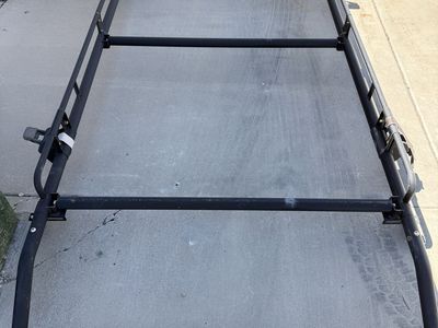 Heavy-Duty Van Ladder Rack w/ Roller Bar & Straps for Ford Econoline - Easy Load/Unload
