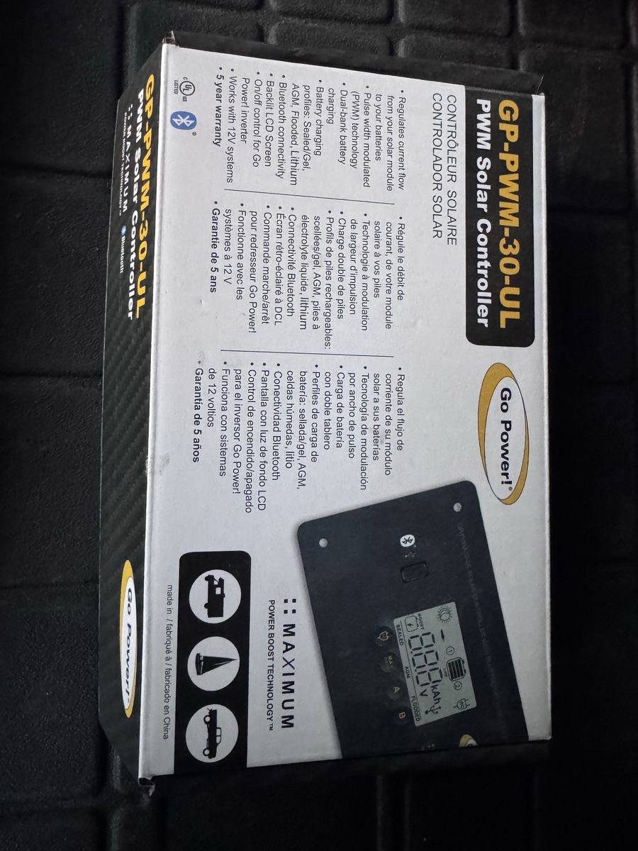 Solar controller panel