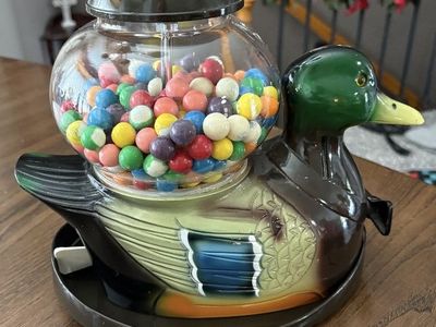 Vintage Mallard Duck Gum Ball Machine