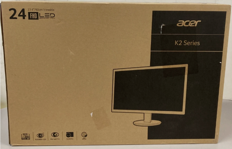 Acer 23.6" K2 Series Monitor Full HD 1920x1080 (K242HQL) HDMI Display