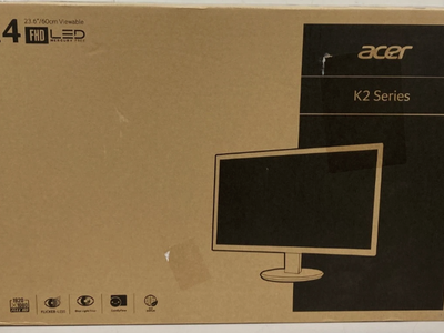 Acer 23.6" K2 Series Monitor Full HD 1920x1080 (K242HQL) HDMI Display