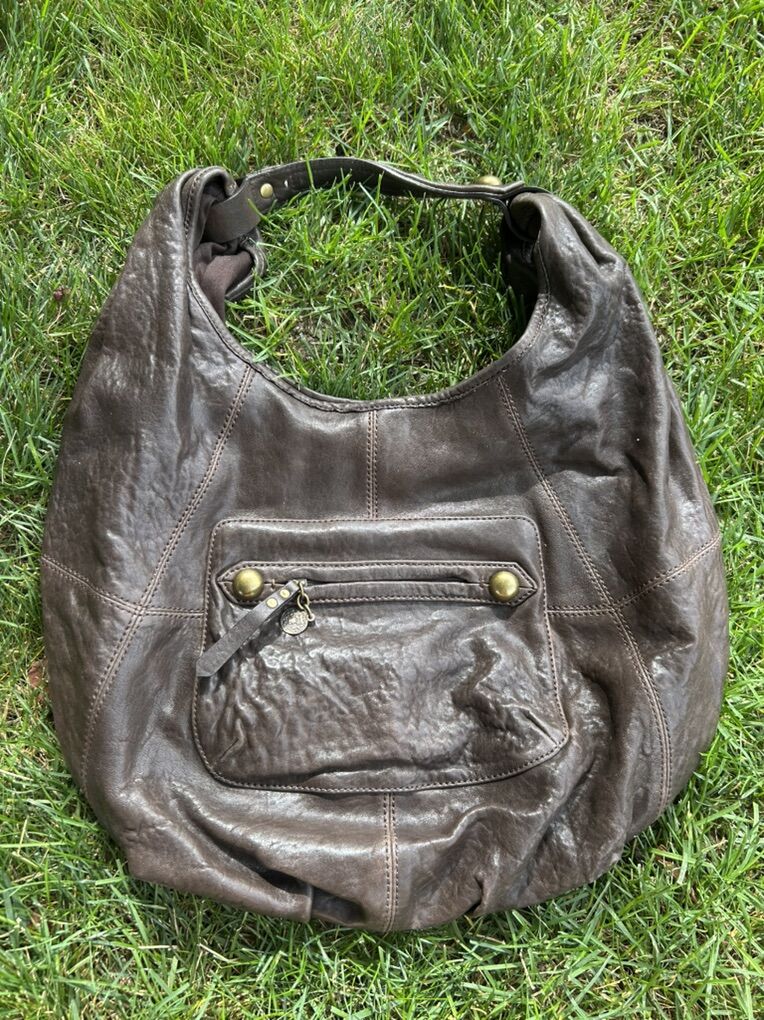 100% Geniune Brown Leather Bernado Shoulder Bag