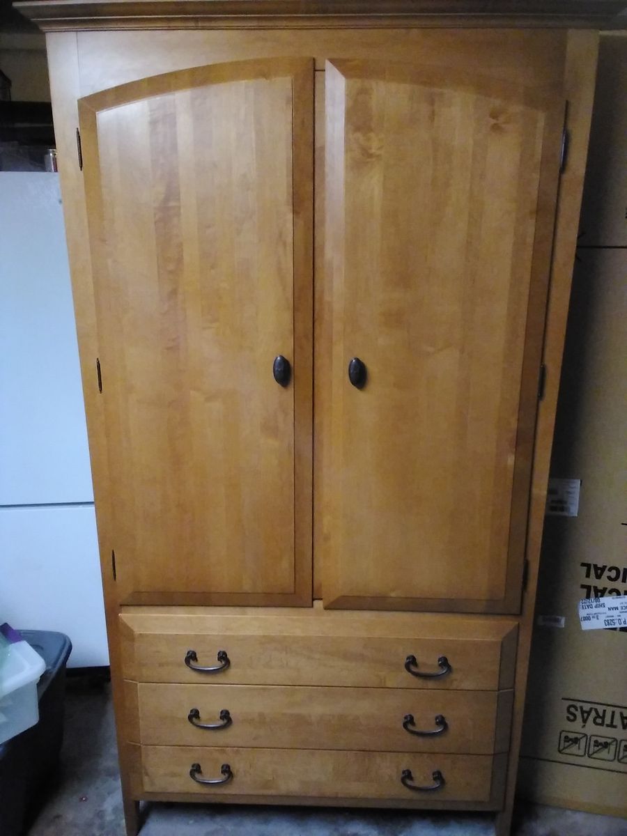 Solid Wood Wardrobe - like new