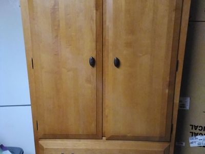 Solid Wood Wardrobe - like new