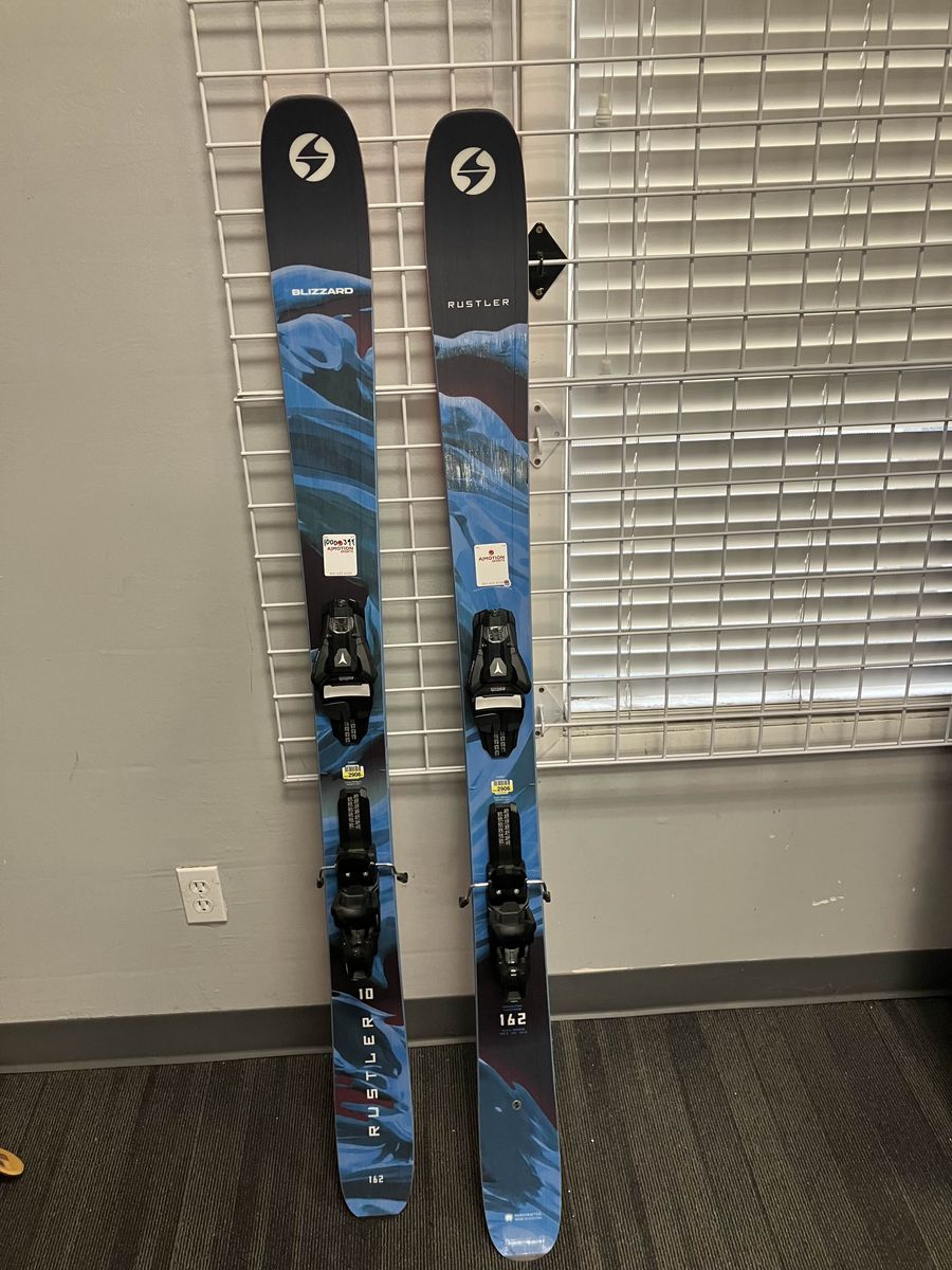 Used Blizzard Rustler 10 162cm Skis w/ Atomic Strive 11 GW Bindings