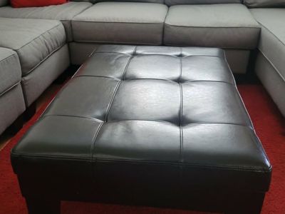 Ottoman - black with storage drawer!