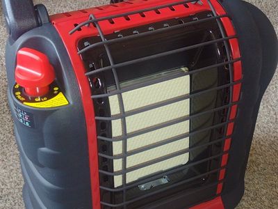 Mr. Heater Portable Buddy Propane Gas Heater - Red/Black, Compact Design