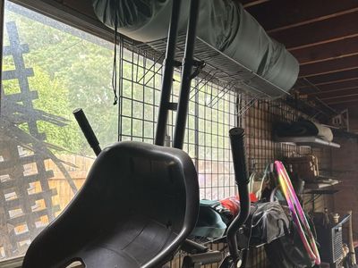 Black Outdoor Seated Scooter Go-Kart Attachment