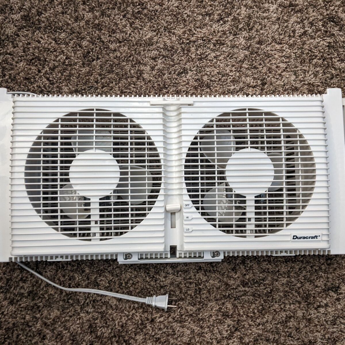 Twin window fan
