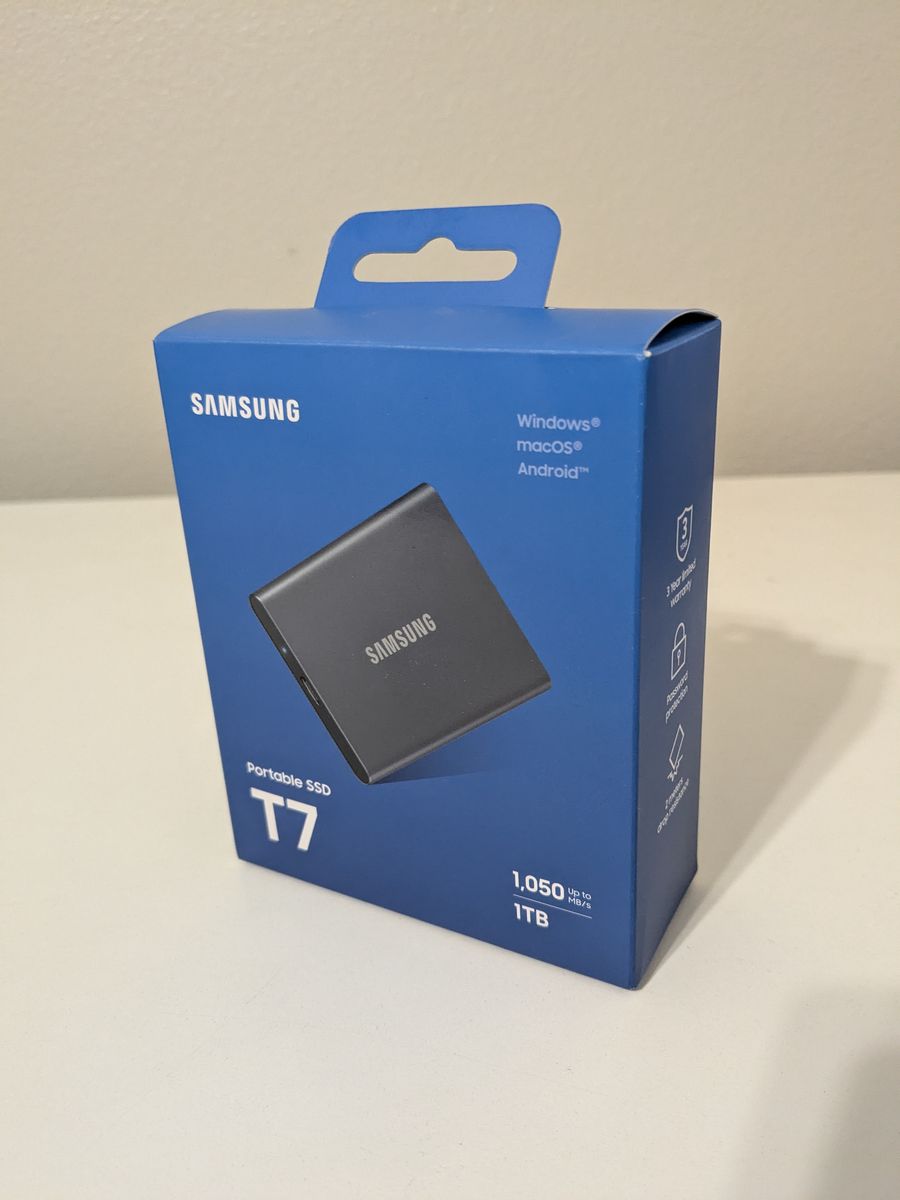 Samsung T7 1 TB Solid-State Drive (SSD)