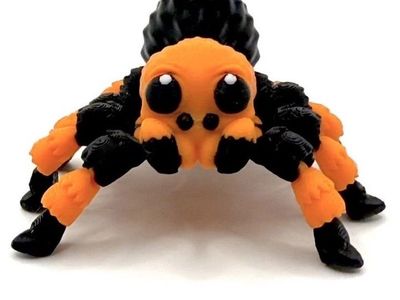 3D printed Articulated Mexican Redknee Taratulas