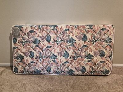 Twin Mattress - Quilted Floral Top, Comfortable Support