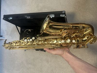 Cannonball Gold Lacquer Alto Saxophone with Hard Case & Neckpiece