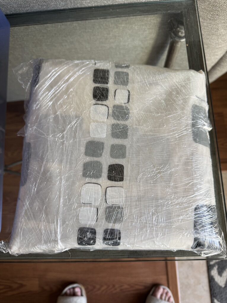 Mainstays Squares PEVA Shower Curtains W/ Rings