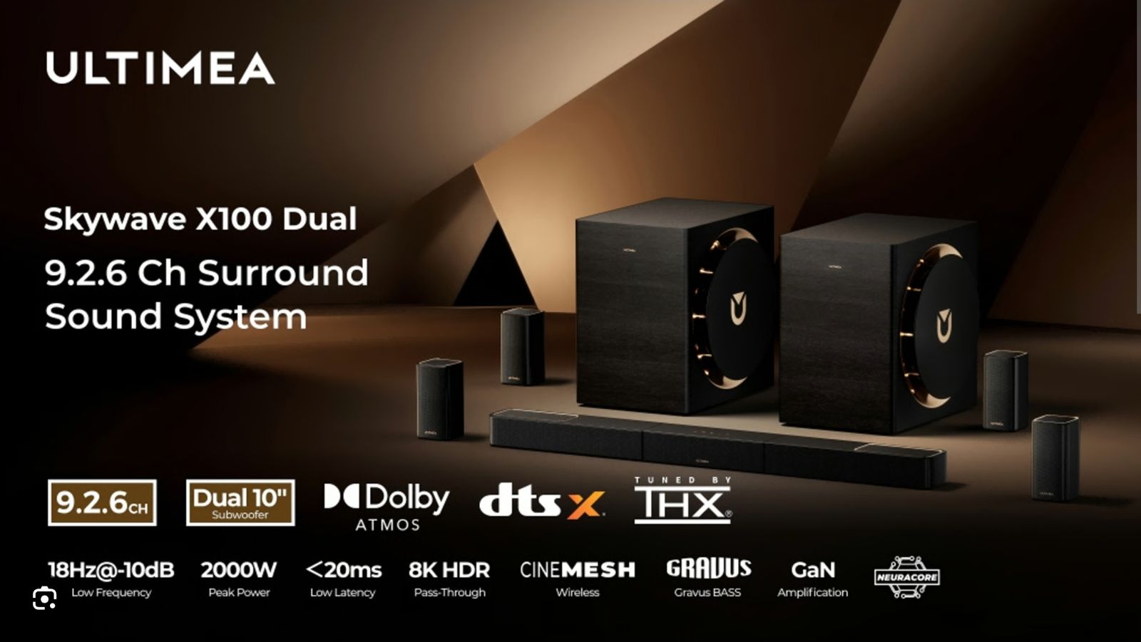 Ultimea x100 dual speaker system