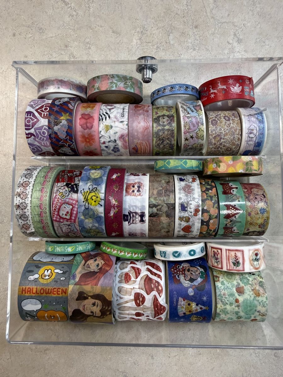 Assorted Washi Tape Lot of 35 Various Rolls Used Disney Sanrio Snoopy Floral Hello Kitty