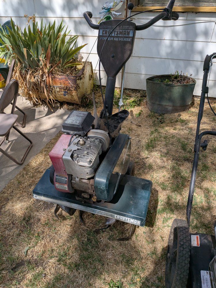 Craftsman 5.5HP 26" Power Reverse Front-Tine Tiller - Garden & Yard Equipment