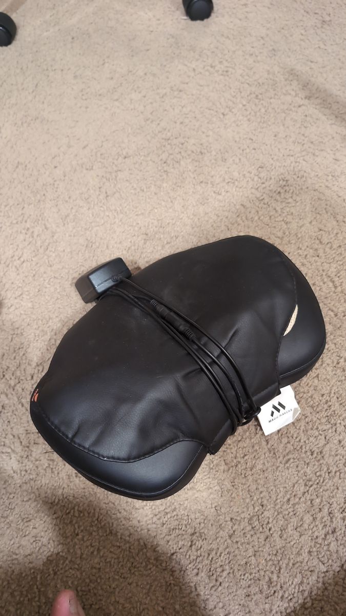 MagicMakers Shiatsu Neck & Shoulder Massage Pillow - Deep Kneading, Heat Function