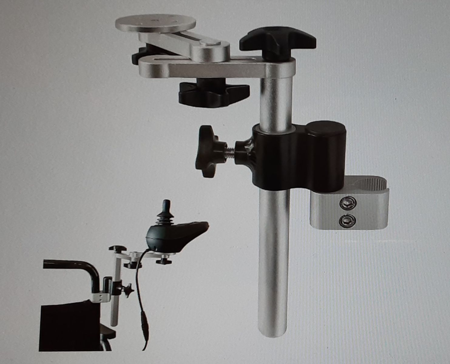 New Electric Wheelchair Joystick Holder - Joystick Back Frame Mount to Control The Wheelchair from Behind by Caregiver