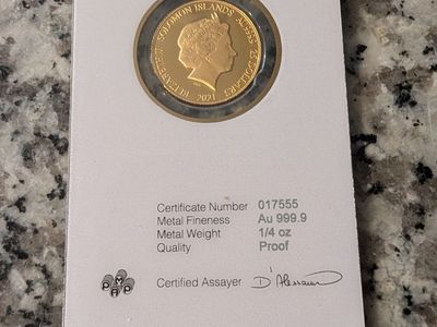 1/4 oz gold coin (proof)