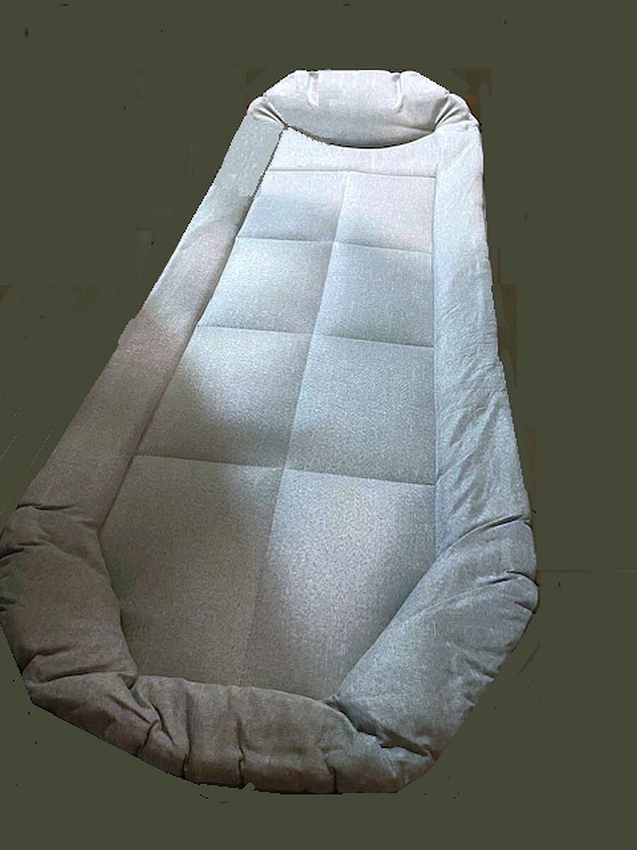 Portable folding bed / Camping cot / lounger - Grey