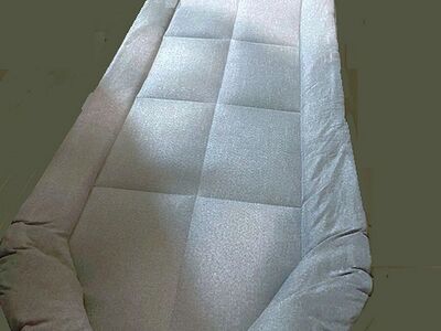 Portable folding bed / Camping cot / lounger - Grey