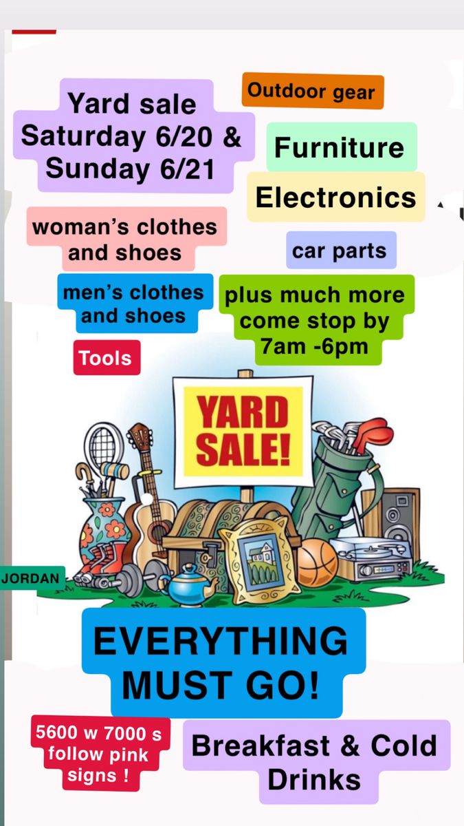 Yard sale this weekend