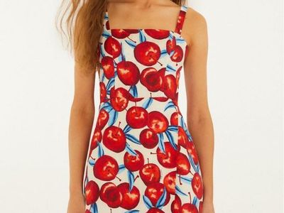 NWT Farm Rio Cherry Blossom Sleeveless Mini Dress Size S