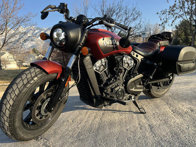 2021 Indian Scout Bobber ABS Icon — Maroon Metallic Smoke — 13k miles — $9,500
